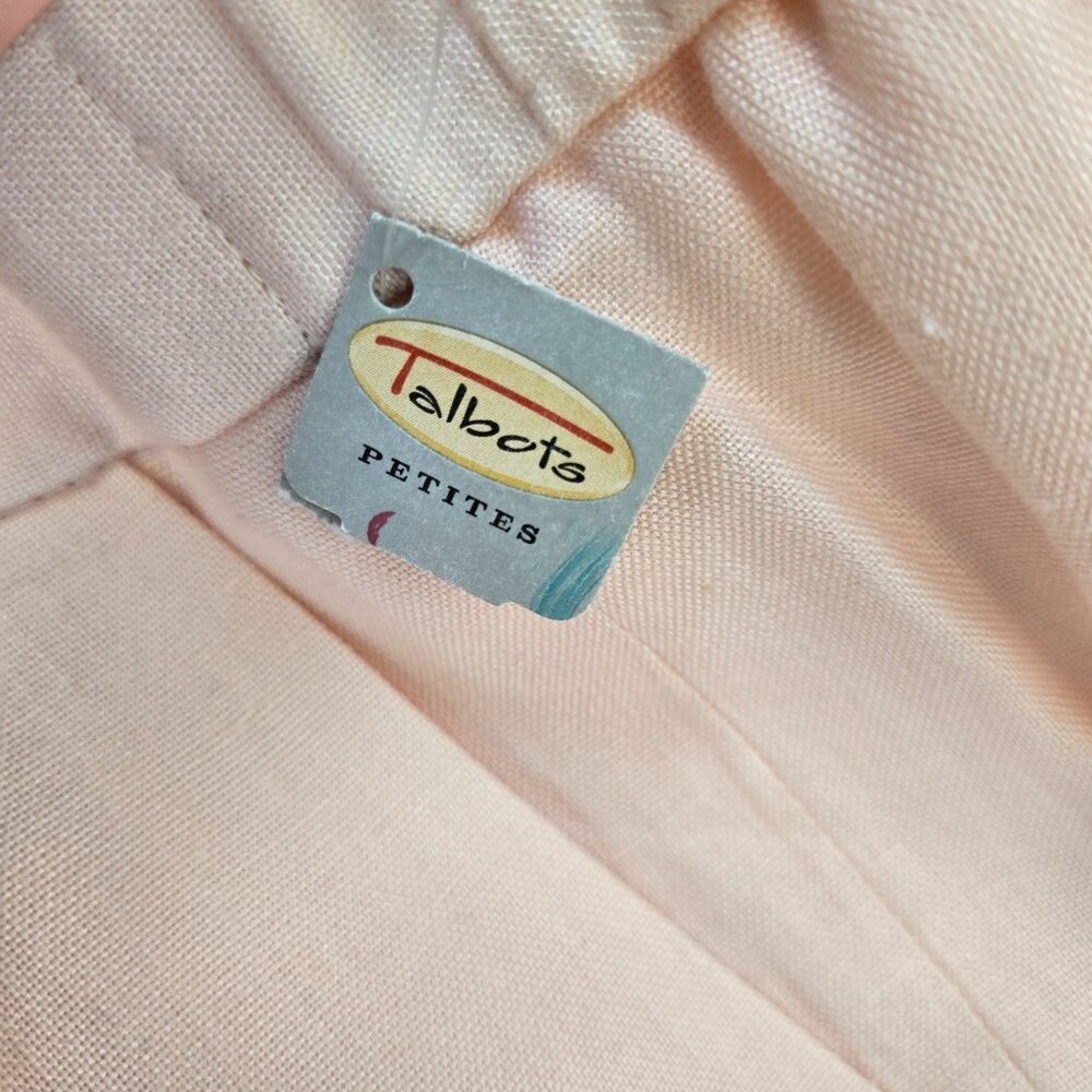 NWT Talbots Linen Blend High Rise Pleat Front Shorts Size 6 Petite - Picture 5 of 6